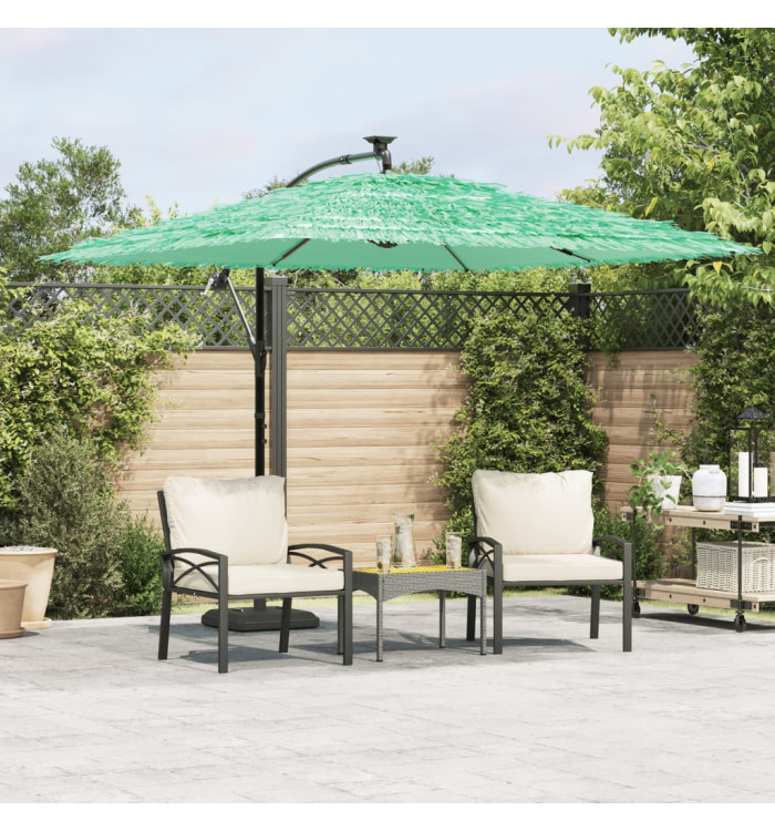 Parasol de jardin avec mât en acier vert 269x269x235 cm | Mobilier & Déco