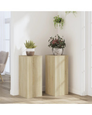 Supports pour plantes 2 pcs chêne sonoma bois d'ingénierie | Mobilier & Déco