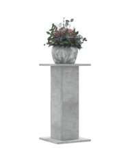 Supports pour plantes 2 pcs gris béton bois d'ingénierie | Mobilier & Déco