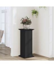 Support pour plantes noir 33x33x80 cm bois d'ingénierie | Mobilier & Déco