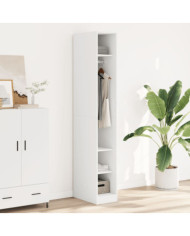 Garde-robe Blanc 30x50x200 cm Bois d'ingénierie | Mobilier & Déco