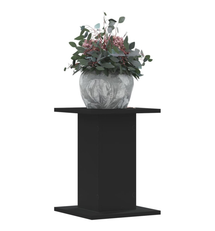 Supports pour plantes 2 pcs noir 30x30x40 cm bois d'ingénierie | Mobilier & Déco