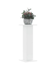 Supports pour plantes 2 pcs blanc 30x30x80 cm bois d'ingénierie | Mobilier & Déco