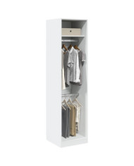 Garde-robe Blanc 50x50x200 cm Bois d'ingénierie | Mobilier & Déco