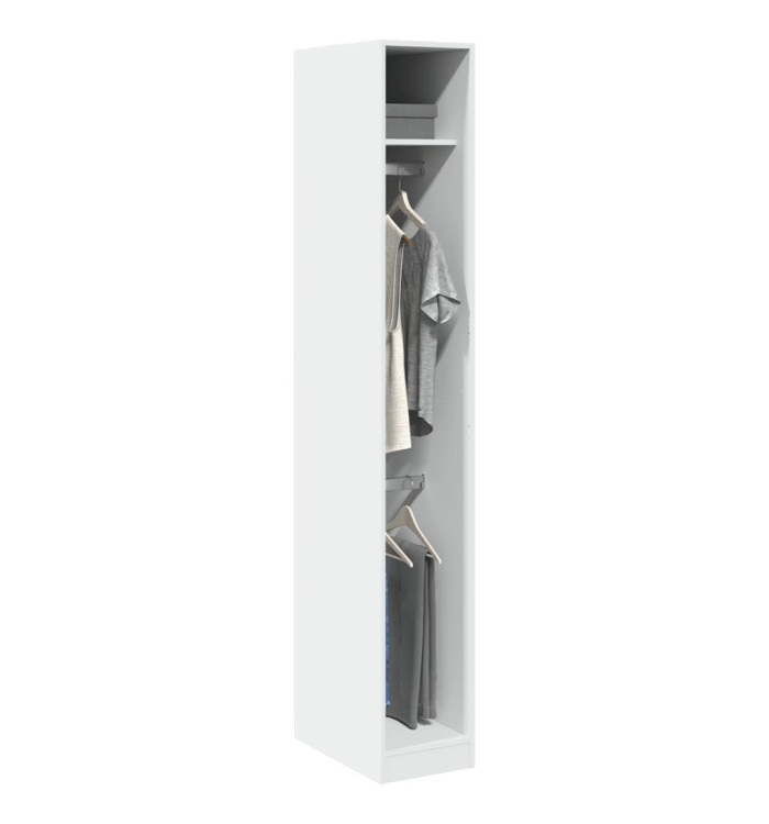 Garde-robe Blanc 30x50x200 cm Bois d'ingénierie | Mobilier & Déco