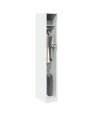 Garde-robe Blanc 30x50x200 cm Bois d'ingénierie | Mobilier & Déco