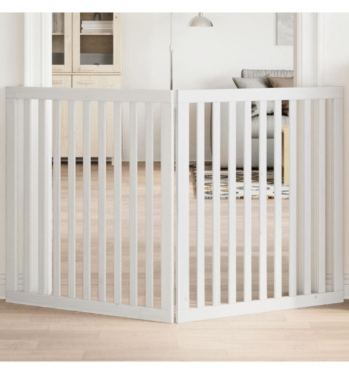 Barrière pour chien pliable 2 panneaux 160 cm bois de peuplier | Mobilier & Déco