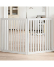 Barrière pour chien pliable 2 panneaux 160 cm bois de peuplier | Mobilier & Déco