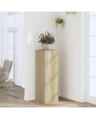 Support pour plantes chêne sonoma 33x33x100cm bois d'ingénierie | Mobilier & Déco