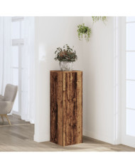 Support pour plantes vieux bois 33x33x100 cm bois d'ingénierie | Mobilier & Déco
