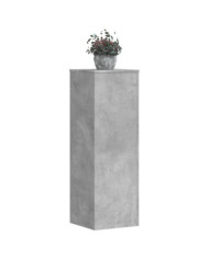 Supports pour plantes 2 pcs gris béton bois d'ingénierie | Mobilier & Déco