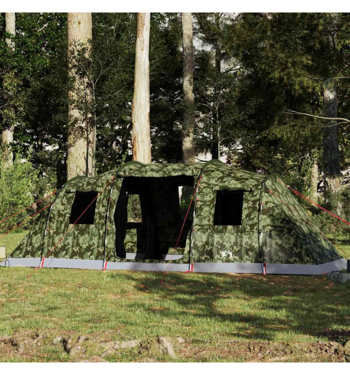 Tente familiale tunnel 6 personnes camouflage imperméable | Mobilier & Déco