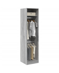 Garde-robe gris sonoma 50x50x200 cm bois d'ingénierie | Mobilier & Déco