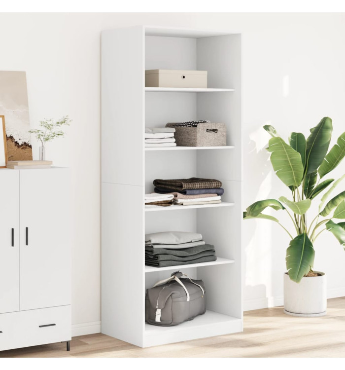 Garde-robe blanc 80x50x200 cm bois d'ingénierie | Mobilier & Déco