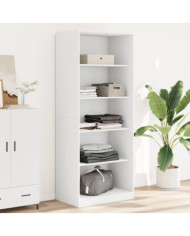 Garde-robe blanc 80x50x200 cm bois d'ingénierie | Mobilier & Déco