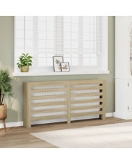 Cache-radiateur chêne sonoma 175x20x82 cm bois d'ingénierie | Mobilier & Déco
