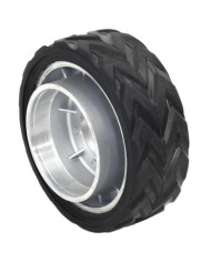 Roue pour remorque Ø19,5x10 cm aluminium et caoutchouc | Mobilier & Déco