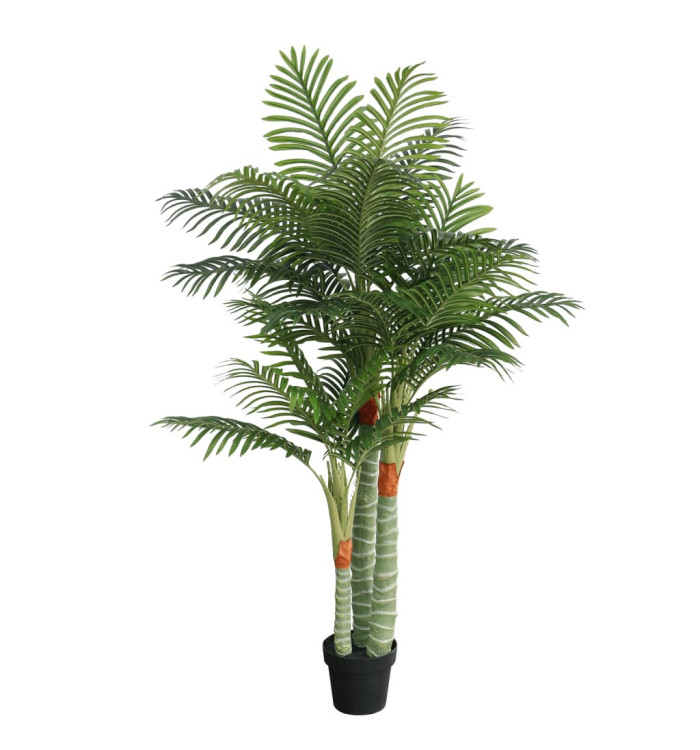 Palmier artificiel avec 3 troncs vert 180 cm PP | Mobilier & Déco
