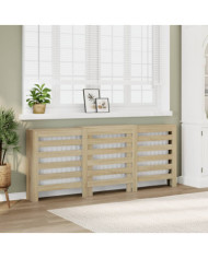 Cache-radiateur chêne sonoma 205x21,5x83,5 cm bois d'ingénierie | Mobilier & Déco