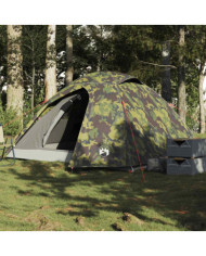 Tente de camping à dôme 3 personnes camouflage imperméable | Mobilier & Déco