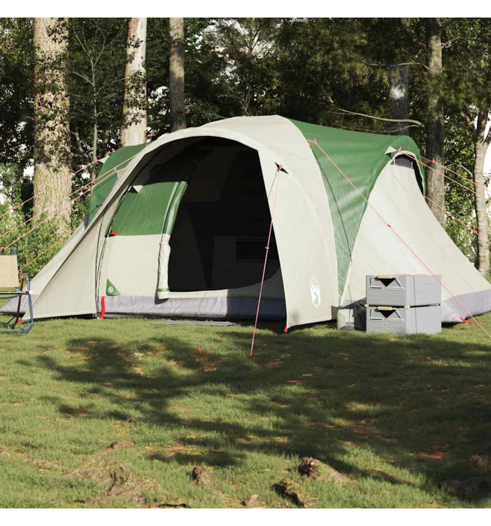 Tente familiale à dôme 6 personnes vert imperméable | Mobilier & Déco