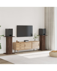 Supports de haut-parleurs 2 pcs chêne marron bois d'ingénierie | Mobilier & Déco