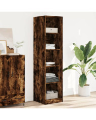 Garde-robe chêne fumé 50x50x200 cm bois d'ingénierie | Mobilier & Déco