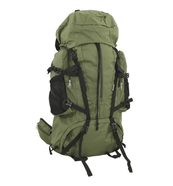 Sac à dos de randonnée vert armée 80 L tissu oxford | Mobilier & Déco