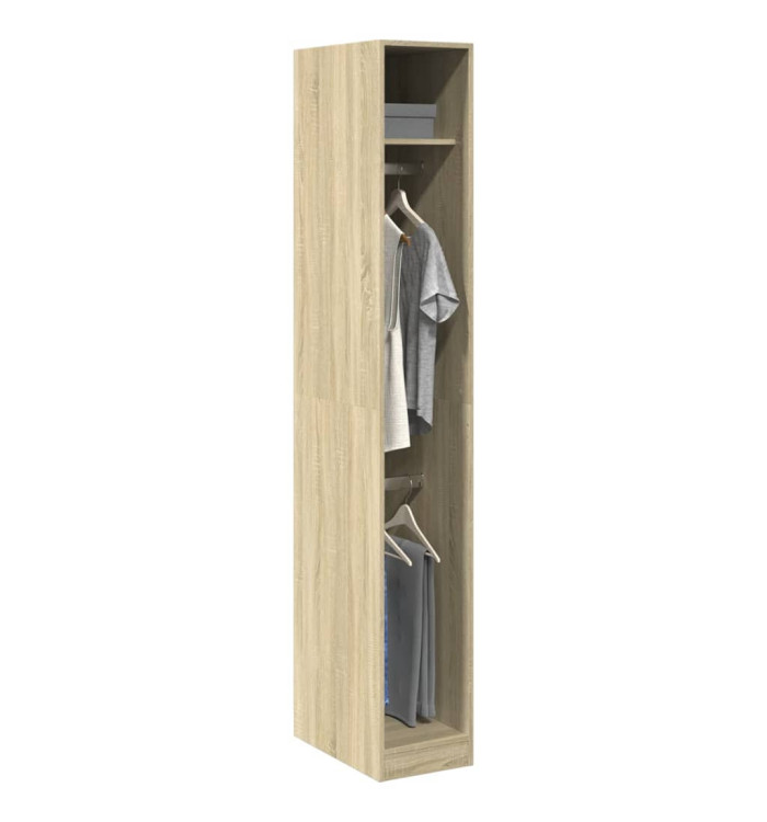 Garde-robe chêne sonoma 30x50x200 cm bois d'ingénierie | Mobilier & Déco