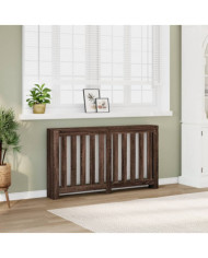 Cache-radiateur chêne marron 149x20x82 cm bois d'ingénierie | Mobilier & Déco