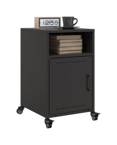 Tables de chevet 2 pcs noir 36x39x59 cm acier | Mobilier & Déco