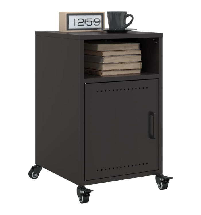 Tables de chevet 2 pcs noir 36x39x59 cm acier | Mobilier & Déco