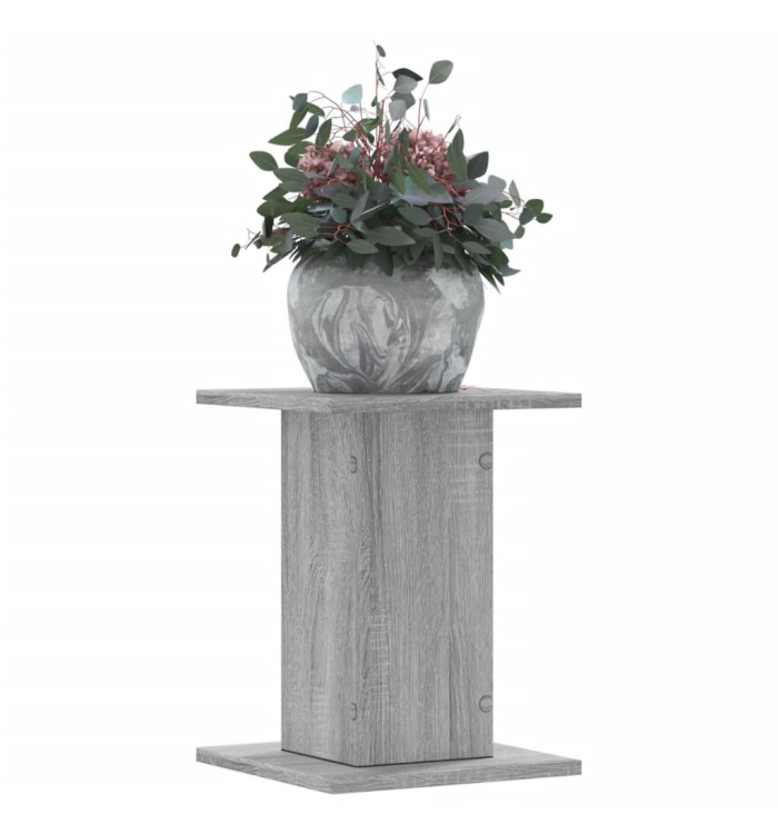 Supports pour plantes 2 pcs sonoma gris bois d'ingénierie | Mobilier & Déco