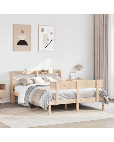 Cadre de lit sans matelas 160x200 cm bois massif de pin | Mobilier & Déco