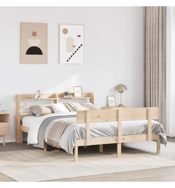Cadre de lit sans matelas 160x200 cm bois massif de pin | Mobilier & Déco