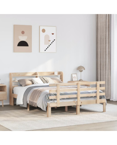 Cadre de lit avec tête de lit sans matelas 160x200 cm | Mobilier & Déco