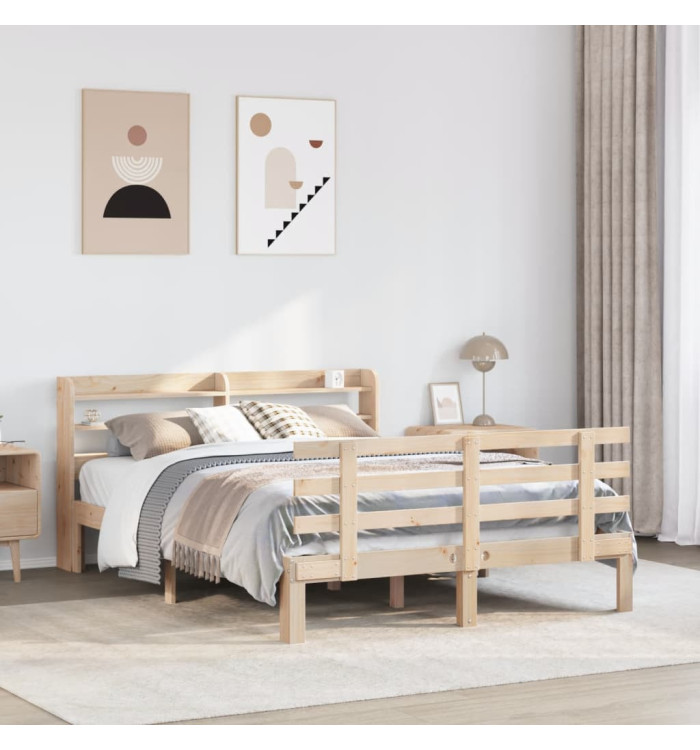 Cadre de lit avec tête de lit sans matelas 160x200 cm | Mobilier & Déco