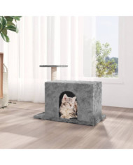 Arbre à chat avec griffoir en sisal Gris clair 51 cm | Mobilier & Déco