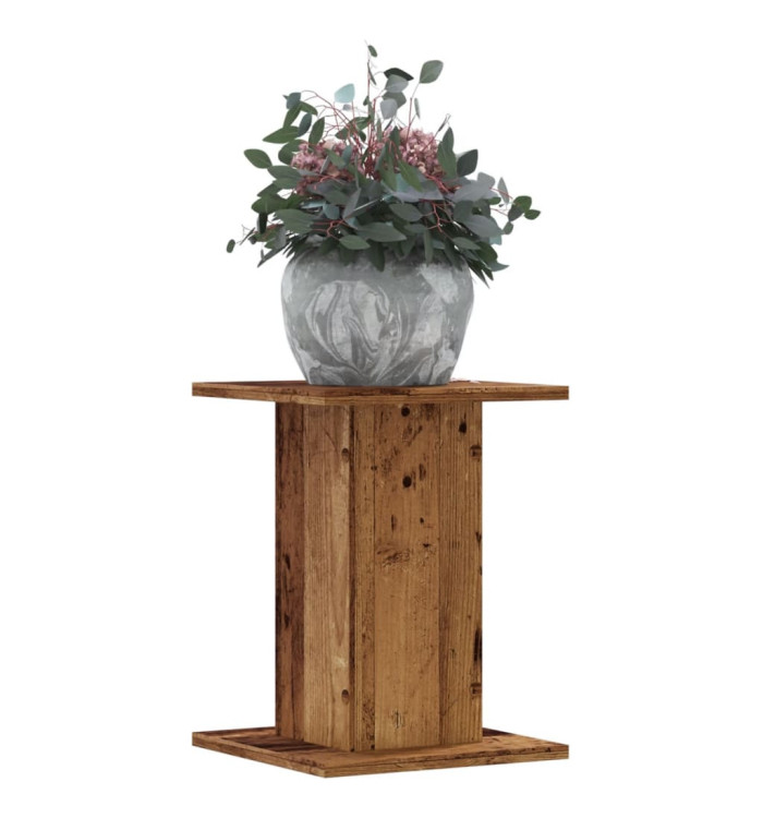 Supports pour plantes 2 pcs vieux bois bois d'ingénierie | Mobilier & Déco