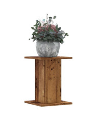 Supports pour plantes 2 pcs vieux bois bois d'ingénierie | Mobilier & Déco