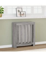 Cache-radiateur sonoma gris 78x20x82 cm bois d'ingénierie | Mobilier & Déco