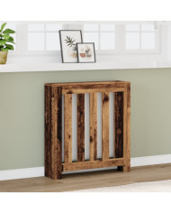 Cache-radiateur vieux bois 78x20x82 cm bois d'ingénierie | Mobilier & Déco