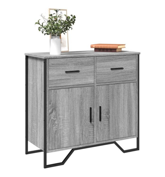 Buffet sonoma gris 79,5x35,5x74,5 cm bois d'ingénierie | Mobilier & Déco