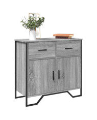 Buffet sonoma gris 79,5x35,5x74,5 cm bois d'ingénierie | Mobilier & Déco
