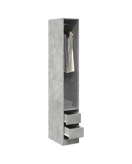 Garde-robe gris béton 30x50x200 cm bois d'ingénierie | Mobilier & Déco