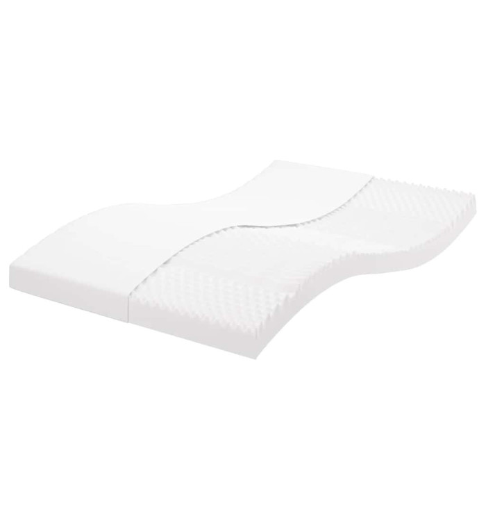 Matelas en mousse blanc 120x210 cm 7 zones dureté 20 ILD | Mobilier & Déco