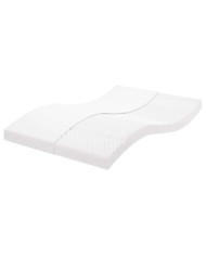 Matelas en mousse blanc 120x210 cm 7 zones dureté 20 ILD | Mobilier & Déco