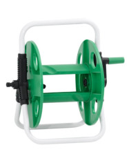 Enrouleur de tuyau vert sur pied pour tuyau de 45 m 1/2" acier | Mobilier & Déco