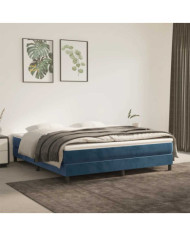 Matelas de lit à ressorts ensachés 160x210x20 cm velours | Mobilier & Déco