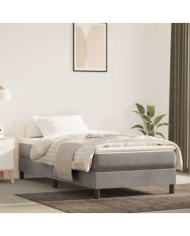 Matelas de lit à ressorts ensachés 90x220x20 cm velours | Mobilier & Déco